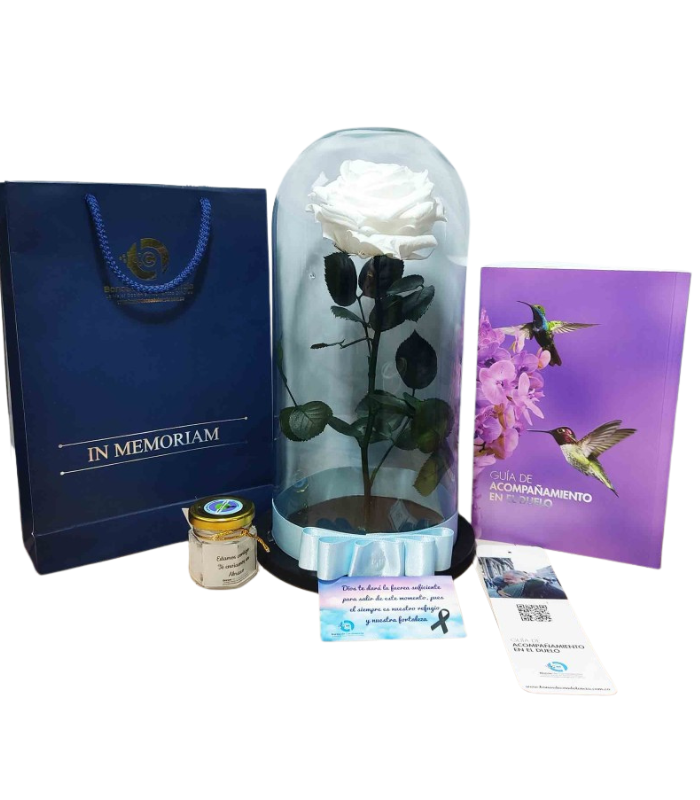 Rosa Preservada de Condolencia Rosa Preservada de Condolencia - Imagen 1